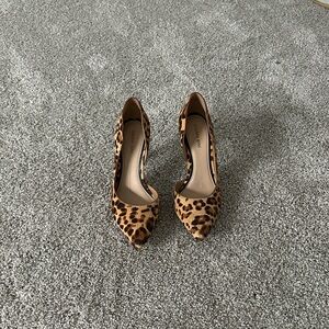 Gianni Bini real calf fur heels, size 7.5